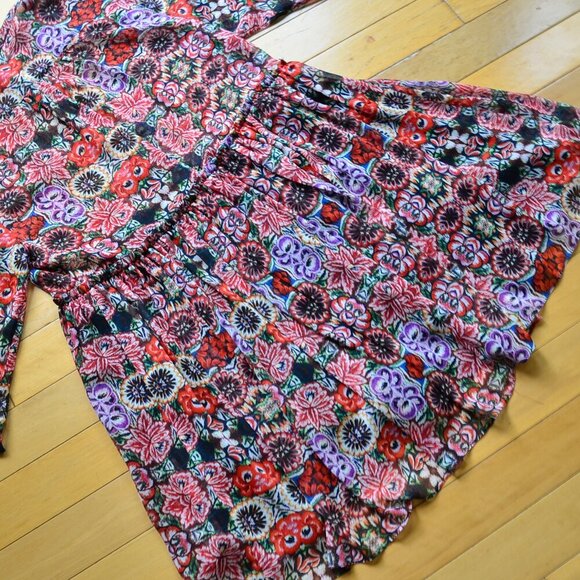 Rebecca Minkoff Floral Shirt Dress US Size 8 - Picture 12 of 13